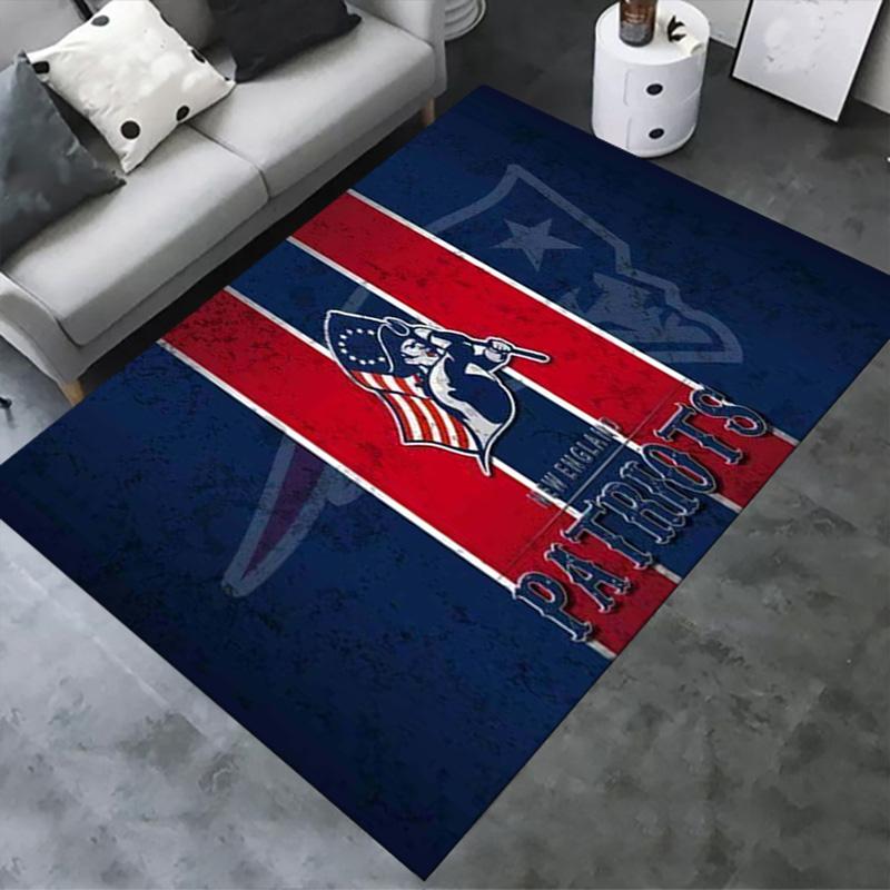 New England Patriots Carpet Rug for Living Room Bedroom Home Sofa Decoration,Kids Play Non-slip Floor Mat