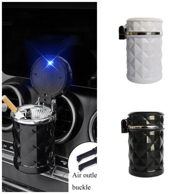 Diamantschliff Auto Aschenbecher Auto Mit LED-Licht Hitzebeständig Auto Aschenbecher Auto Aschenbecher