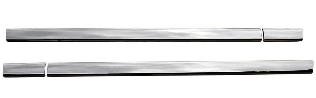 BRIGHTZ Finish Stainless Steel Plated Rocker Moulds for Jimny JB64W JB Ultra-Mirror (4-Piece Set) (SID-MOL-142) (JB64, B64, 64)
