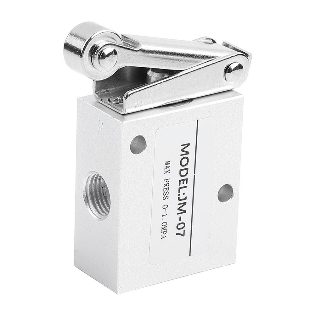 PT 14 Thread Roller Type Mechanical Pneumatic Valve 2 Position 3 Way