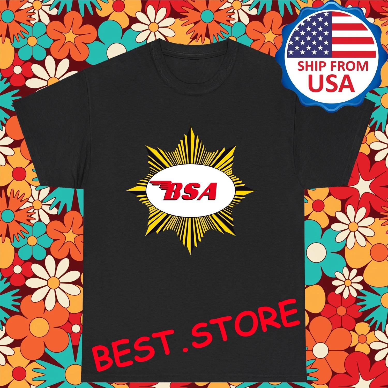 BSA Retro Motorcycle Men s Black Size S-5XL M