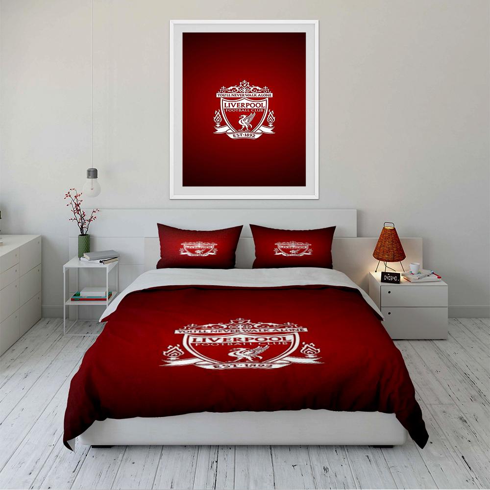 Lenjerie de pat Liverpool Football Club Set de lenjerie de pat (1 față de pilotă, 2 fețe de pernă, pilotă nu este inclusă)
