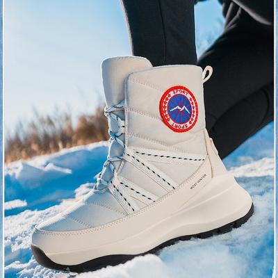 Couple Winter Fur One Thickened Padded Waterproof Comfortable Warm Cold Lightweight Hiking Waterproof Non-slip Snow Boots