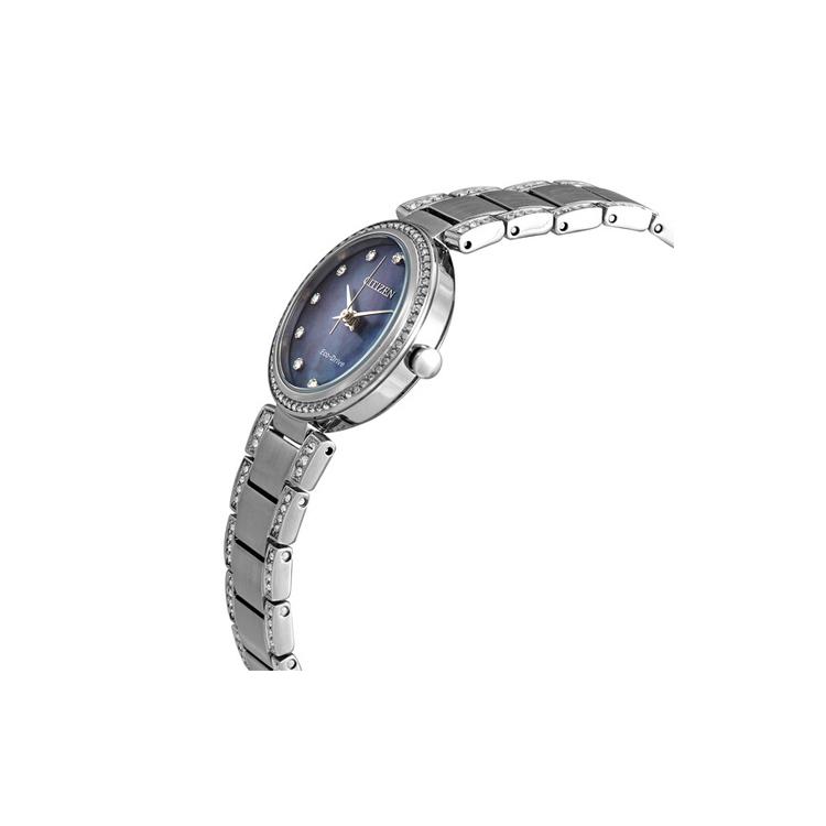CITIZEN Ecology Drive Collection Light Powered Quartz Movement Stainless Steel Strap Watch 28mm EM0840-59N