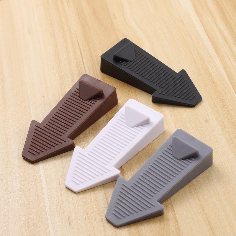 Wall Protectors Door Stopper New Silicone Anti Collision Floor Holder Hidden Non-slip Doorstop Bedroom