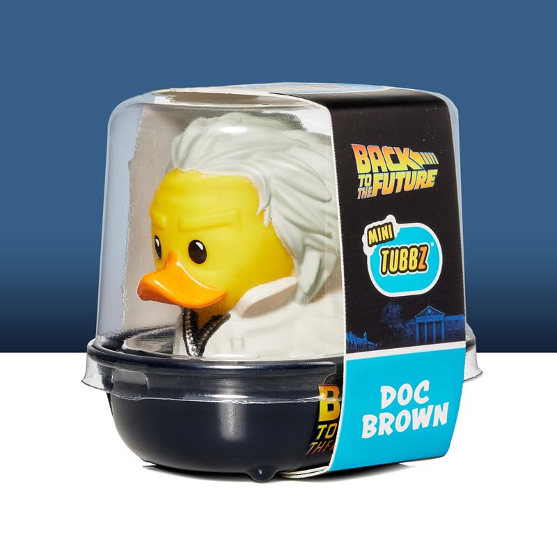 TUBBZ Mini Duck Brown Collectors Item Vinyl Rubber Figure - Back Future Official Merchandise Retro Action Movie TV