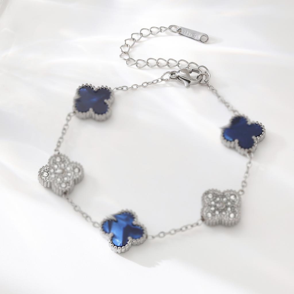 Advanced Clover Bracelet 18k Double Sided Fritillaria Women's Bracelet