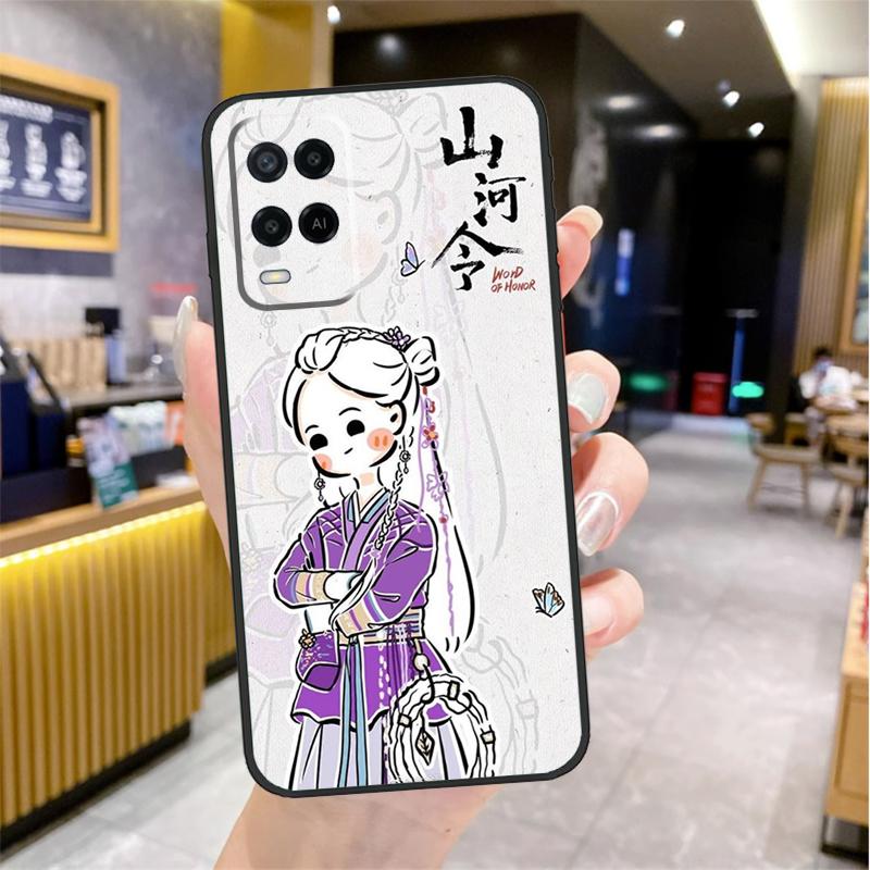 WORD OF HONOR Shan He Ling cartoon Case For Oppo A5 Pro A15 A17 A57 A77 A60 A80 A40 A18 A38 A58 A78 A98 A96 A76 A16 A94 A74 A54