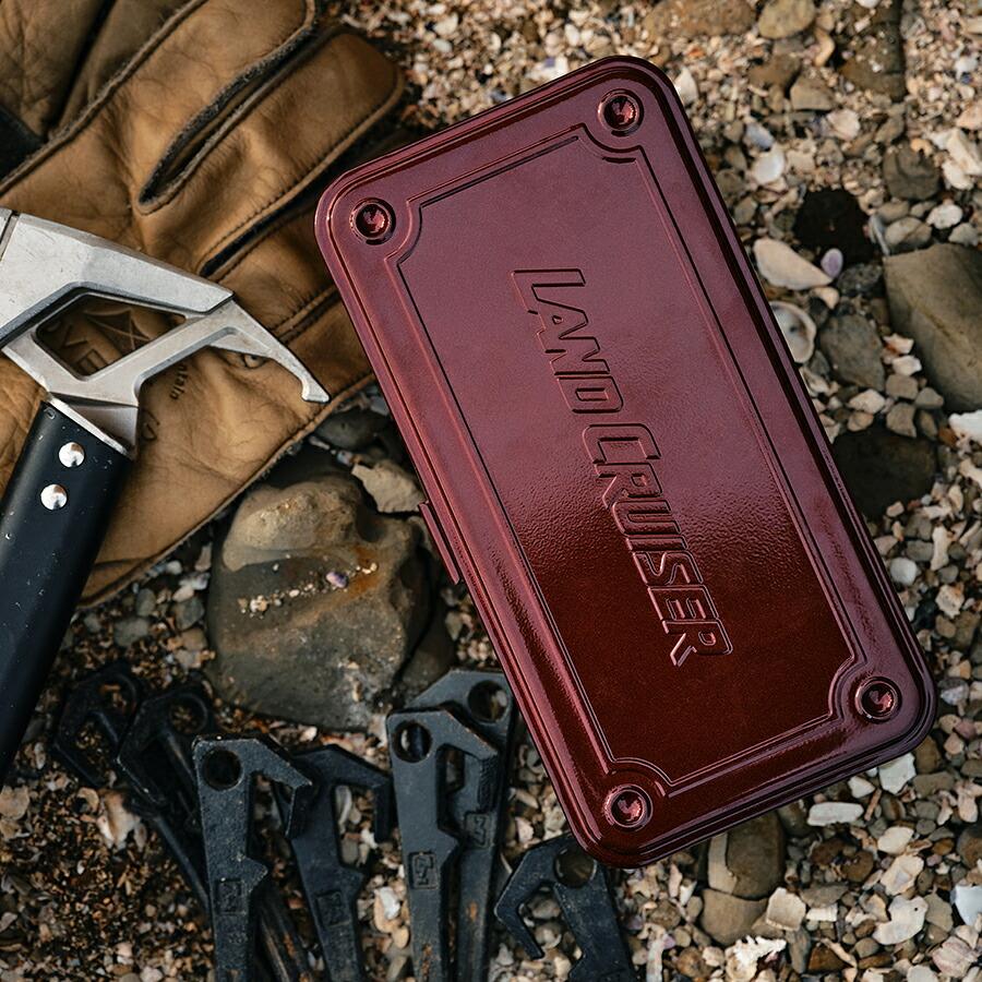 Land Cruiser x TOYO STEEL T-190 Tool Box Dark Red Japan Limited Official FS