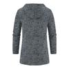 Men's Plus Size Hooded Mid-Length Fleece Knit Cardigan