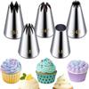 5PCS Seamless Icing Tips 5 Shape Piping Nozzles Premium Frosting Tips  Birthday Cake Party