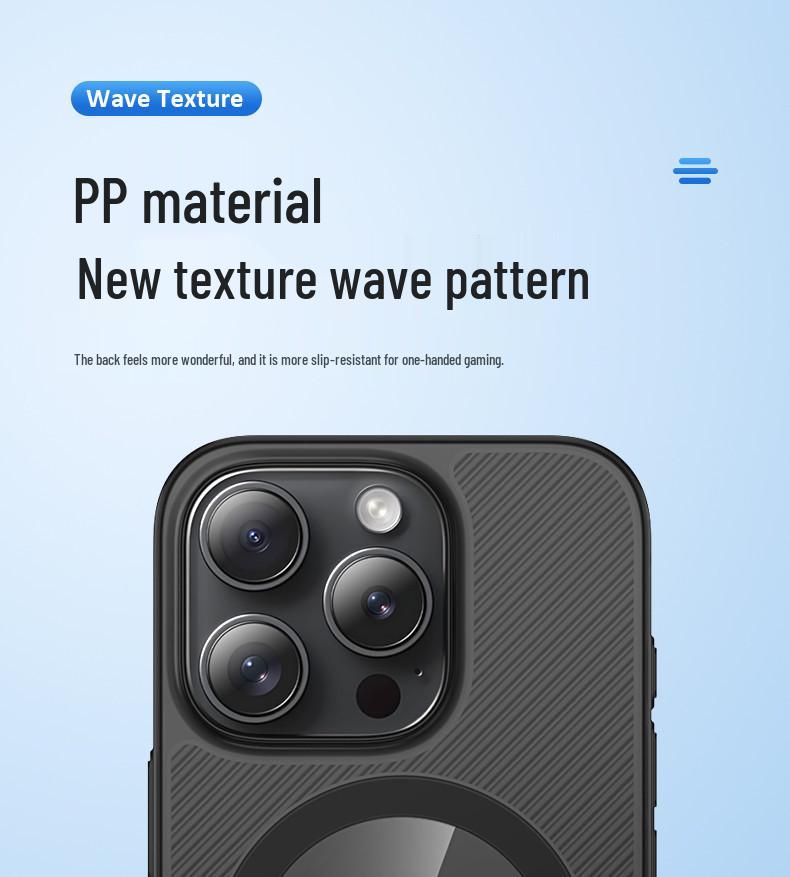 Compatible Magnetic Phone Case for iPhone 16, 16 Pro Max, 15 Pro, 14, 13 - Transparent and Simple Design.