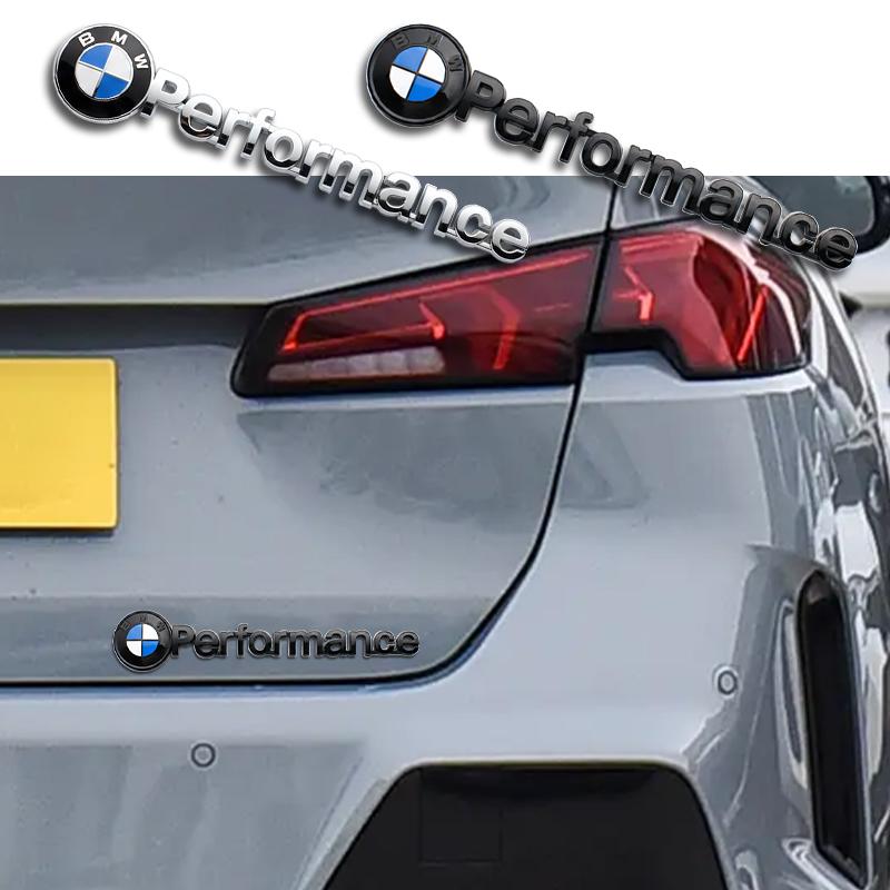 For BMW E34 ABS Car Logo Emblem Rear Trunk Stickers Badge Accessories For BMW Performance E70 F15 E92 E60 E61 E65 F01 F02 F10 F15 F30 F48 M5