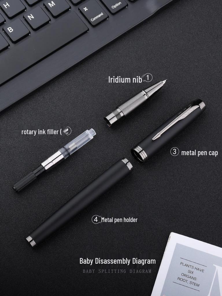 High-End Calligraphy Fountain Pen with Hard Nib for Artistic Writing, Practice & Signature - Ideal for Adults and Men