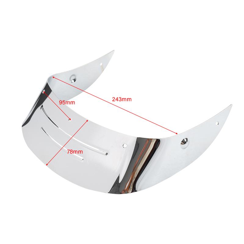 Rear Fender Mudguard Tip Cover Trim w/ Bolts For Harley Touring Fat Boy Anniversary FLSTF FLSTFI FLSTFI-ANN 2007-2018