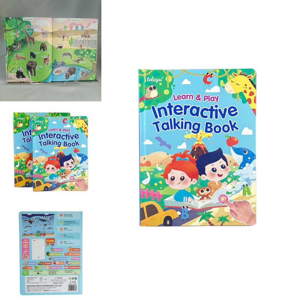 Baby English Learning Book With Sound For Infants Early Education Toy