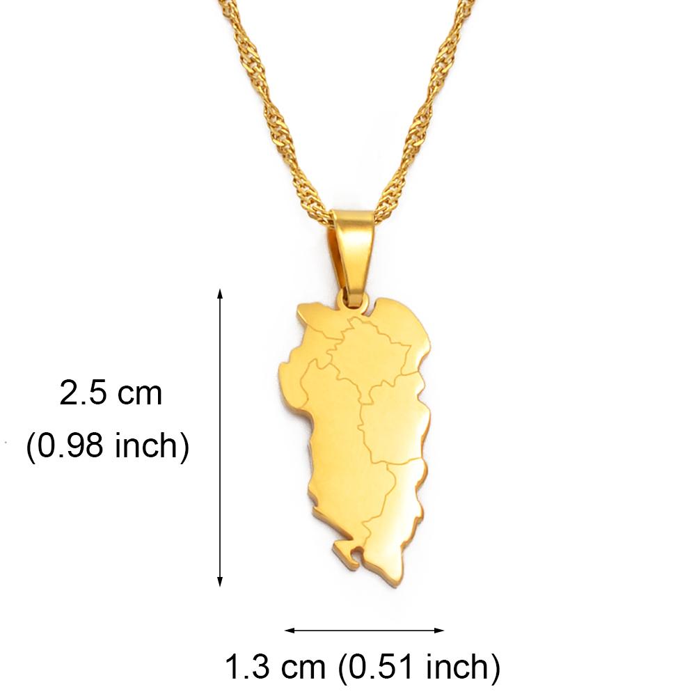 Anniyo Albanien Anhänger Halsketten Albanische Shqiperia Schmuck ShqipëriaeMadhe #534062
