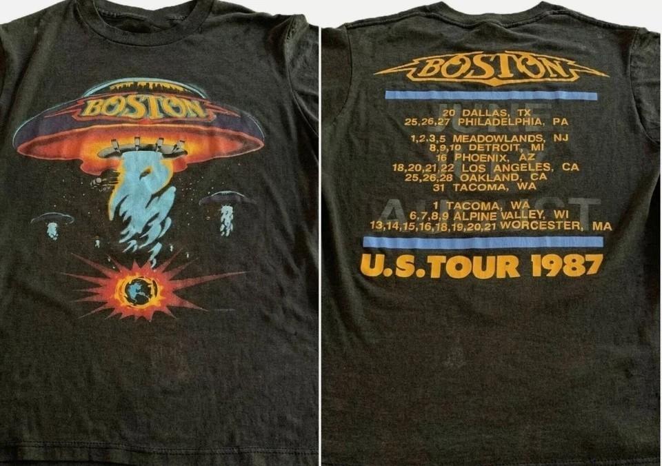 VINTAGE BOSTON ROCK BAND CONCERT TOUR SHIRT 1987 TSHIRT LIMITED Unisex T-Shirt S