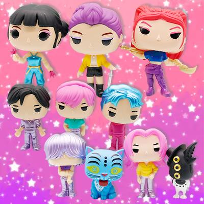 NOVÁ Kpop Demon Hunters Figurka Kreslená Kawaii Tygr Rumi Mira Zoey Akční Figurka PVC Dekorace na Stůl Model Panenka Hračka Dárek pro Děti