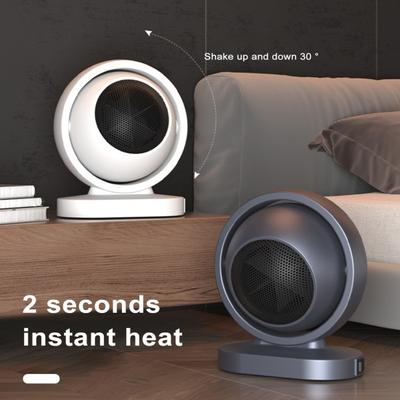Small Space Heater High Power Plug-and-Play Energy Efficient Compact Size Overheating Protection Desktop Heating Fan