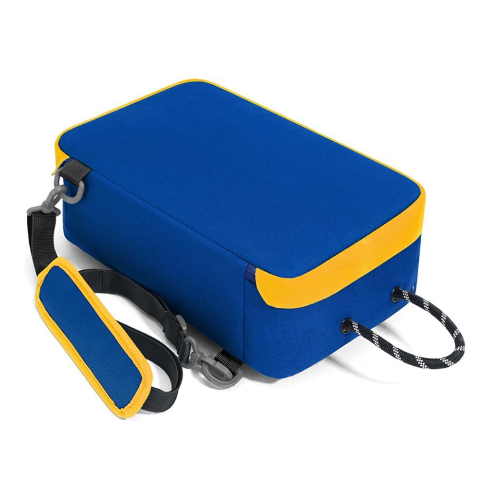 

Single Shoulder Football Shoe Pouch Handheld Travel Shoes Organizer Nylon Shoe Crossbody Bag Beach темно-синий