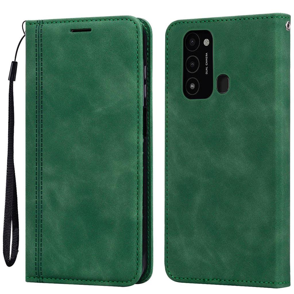 Magnetic Closure Flip Wallet Phone Case for TECNO SPARK GO 2022,SPARK 9,8C Vintage PU Leather Card Holder Cover