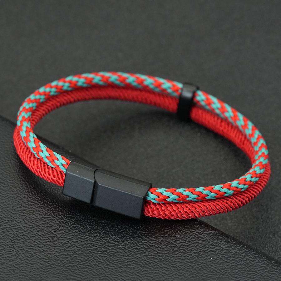 Men Bohemian String Bracelet 8 Color Options Selected High Quality Handmade Braided Ethnic Rope Sports Sweat Absorbent Braslet