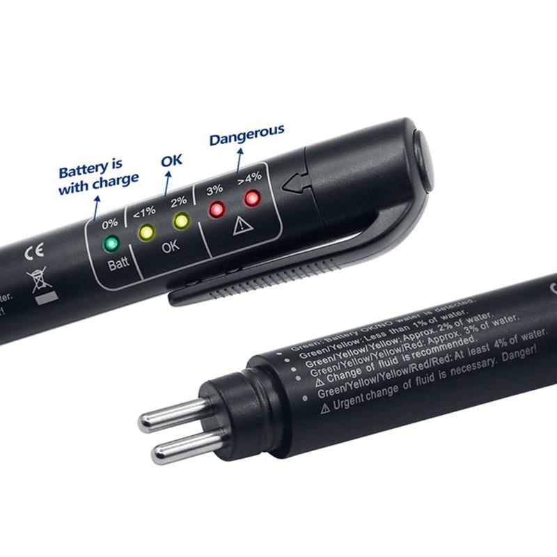 Universal Brake Fluid Tester Oil Quality Check Pen Car Brake Liquid Digital Tester Vehicle Auto Automotive Testing Tool