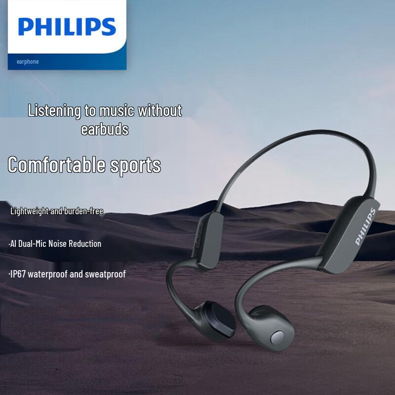 Philips TAA3609 Open-Ear Wireless Bone Conduction Sports Headphones