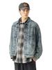 Beams Heart Men's GMS Painted Denim Jacket, Indigo, Size L