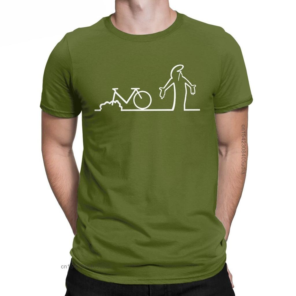 Herren T-Shirt La Linea Bike Erstaunliche Baumwoll-T-Shirts Übergroße Grafik-T-Shirts Vintage Erwachsenen-Print Grafik-T-Shirt für Herren