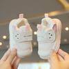 Breathable Mesh Baby First Walker Shoes - Soft Sole, Anti-slip, Cartoon Design, Velcro Closure for Boys and Girls, Spring/Autumn.