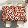 Kirschfrucht Rosa Tischdecke Party Dekoration Esszimmer Zuhause Küche Terrassen Wasserdicht Fleckenabweisend Tischdecke