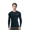 Li Ning Fitness Sports Long Sleeve Breathable Quick Dry Training Shirt Cycling Men tops Black AUDSB43