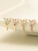 Minimalpiercing 14K Butterfly Half Ring Piercing Earrings
