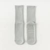 Macaron Striped Simple Cotton Mid-calf Women Yoga Socks Bottom Silicone Non-slip Sports Socks Indoor Dance Fitness Pilates Socks