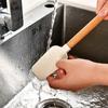 5Pcs/Set White Silicone Cream Spatula Non-stick Pastry Blenders Wood Handle Chocolate Butter Baking Scraper Kitchen Cake Mixer