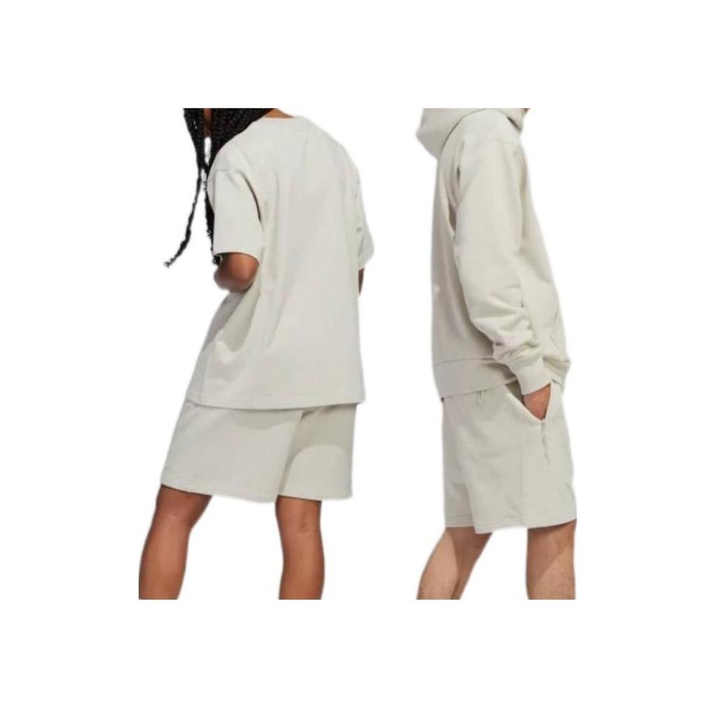 Adidas Originals Trefoil X Pharrell Williams Solid Embroidery Straight Shorts Unisex Shorts Beige HS4825