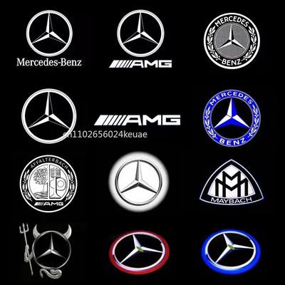 2X Led Car Door Welcome Light Projector Logo For Mercedes Benz B E C Class W205 AMG W176 W177 W212 W213 W246 W247 W166 M X166 GL