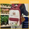 Pattern Cartoon Capybara Backpack Large Capacity Shoulders Bag Children Gift