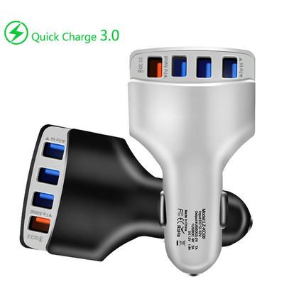 4USB QC3.0 Mobile Car Charger, Multi Port Car Charger, Fast Charging, One To Four Car Charger