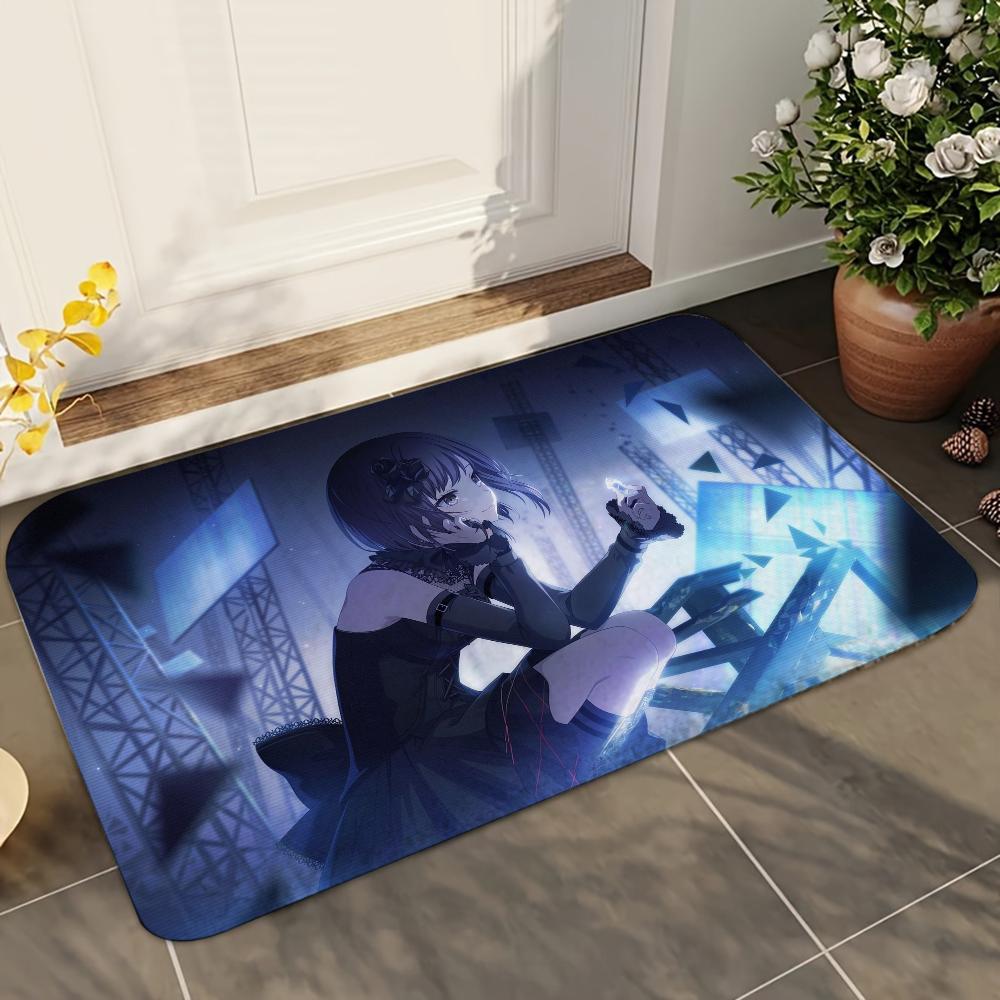 1pc Project S-Sekai Bathroom Absorbent Mats Anti-Slip Mats Home Decor Supplies Carpets Home Kitchen Floor Mats