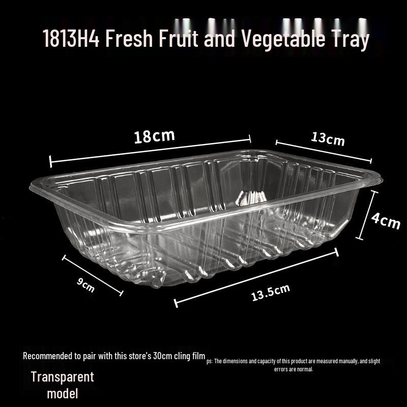 Disposable Clear Rectangular Food Tray