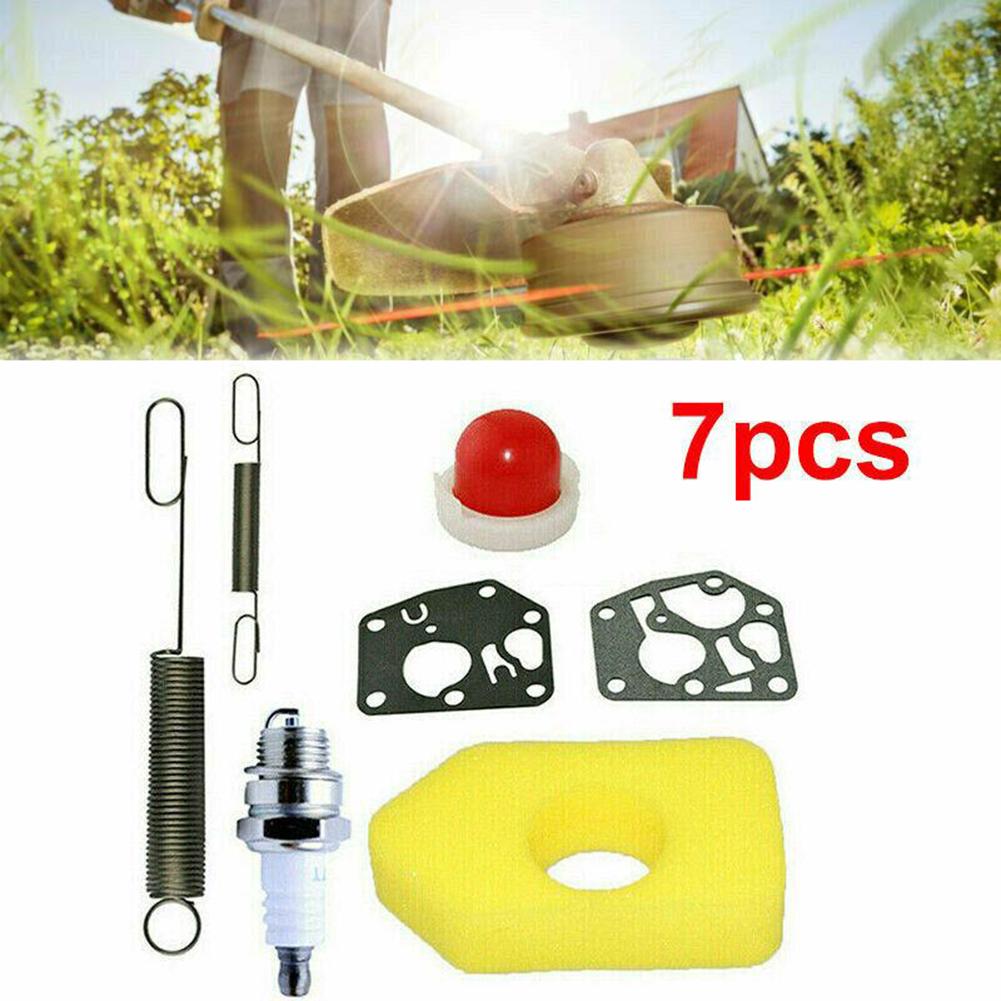 7 Piece Engine Service Kit for 3 4hp Lawn Mowers with Air Filter Bulb Governor Springs for Poulan 1110 400 7005 Models