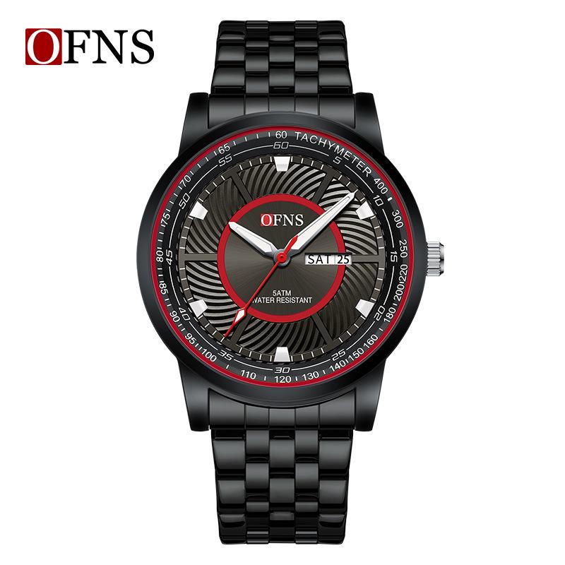 Oufanni Men's Waterproof Quartz Watch - Trendy, Fashionable Business Wristwatch