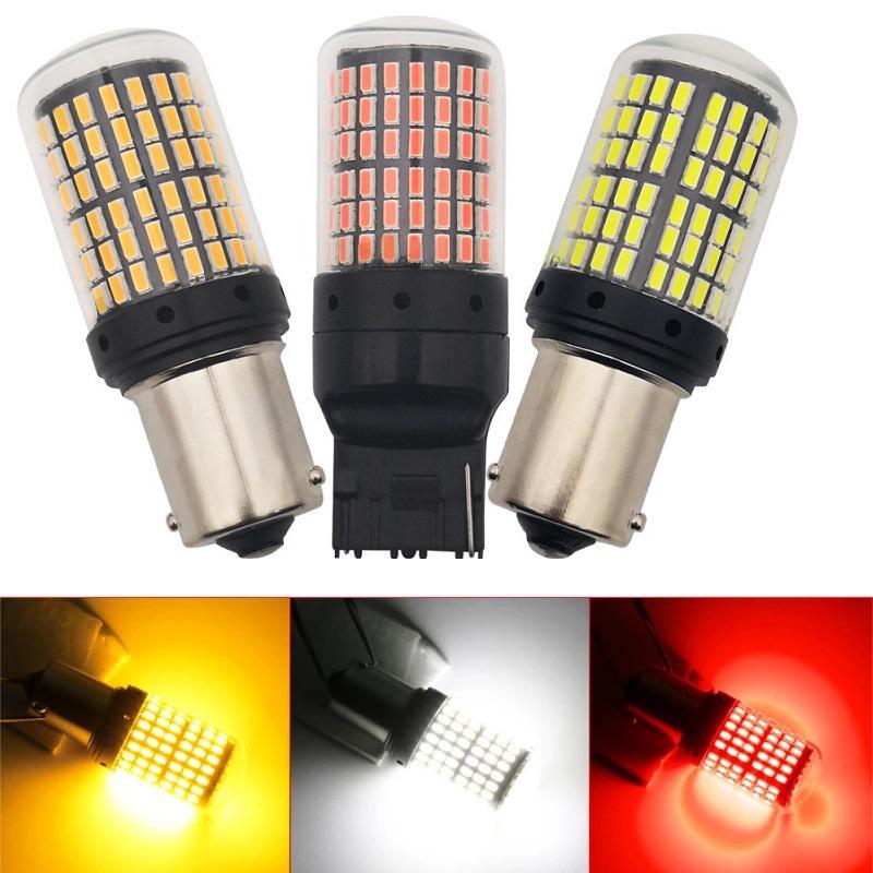 High Brightness Car LED Turn Signal Light: 3014 144SMD 1156/1157, Decoding Anti-Flicker Brake Light