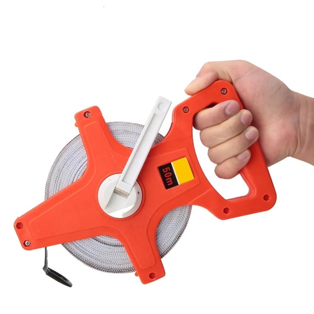 Impact Resistant Open Reel Tape Measure Multi-purpose Distance Measuring Ruler Construction Site