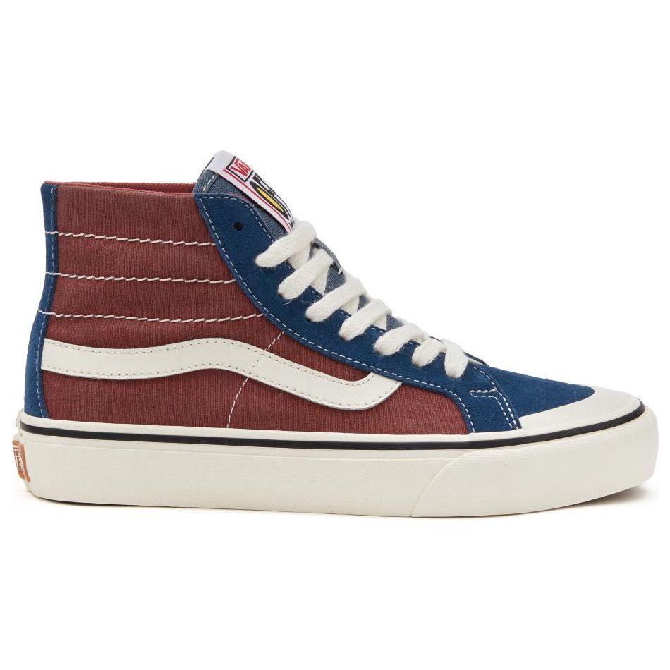 Vans Sk8 Skate-Hi 138 Decon VR3 SF Casual High-Top Skate Shoes Unisex Sneakers Red Blue White VN0A4BX7BKM