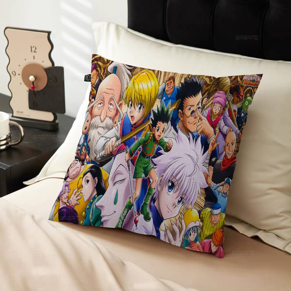 Anime Hisoka Hunter X Hunters Pillow Cover Sofa Cushion Cover Home Room Decoration Children Gift