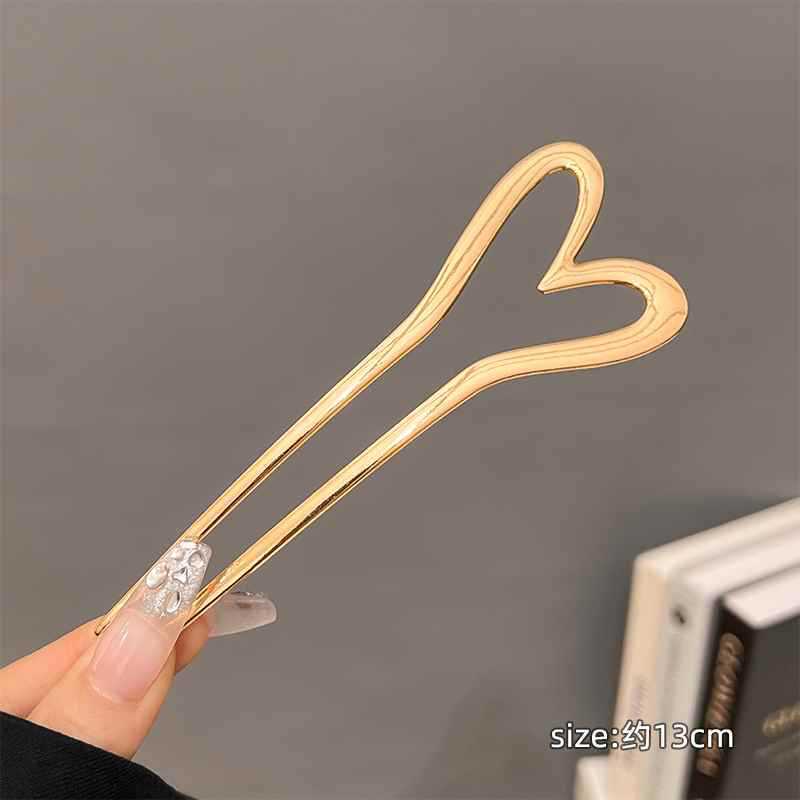 Pearl U-Shaped HairPins Fashion Hair Fork Elegant Alloy Long Hair Clip Pins Bun French Hairpin Hair Stick Women Girls